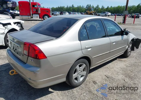 2004 Honda Civic Ex z USA, uszkodzony, nr VIN 2HGES26754H540446